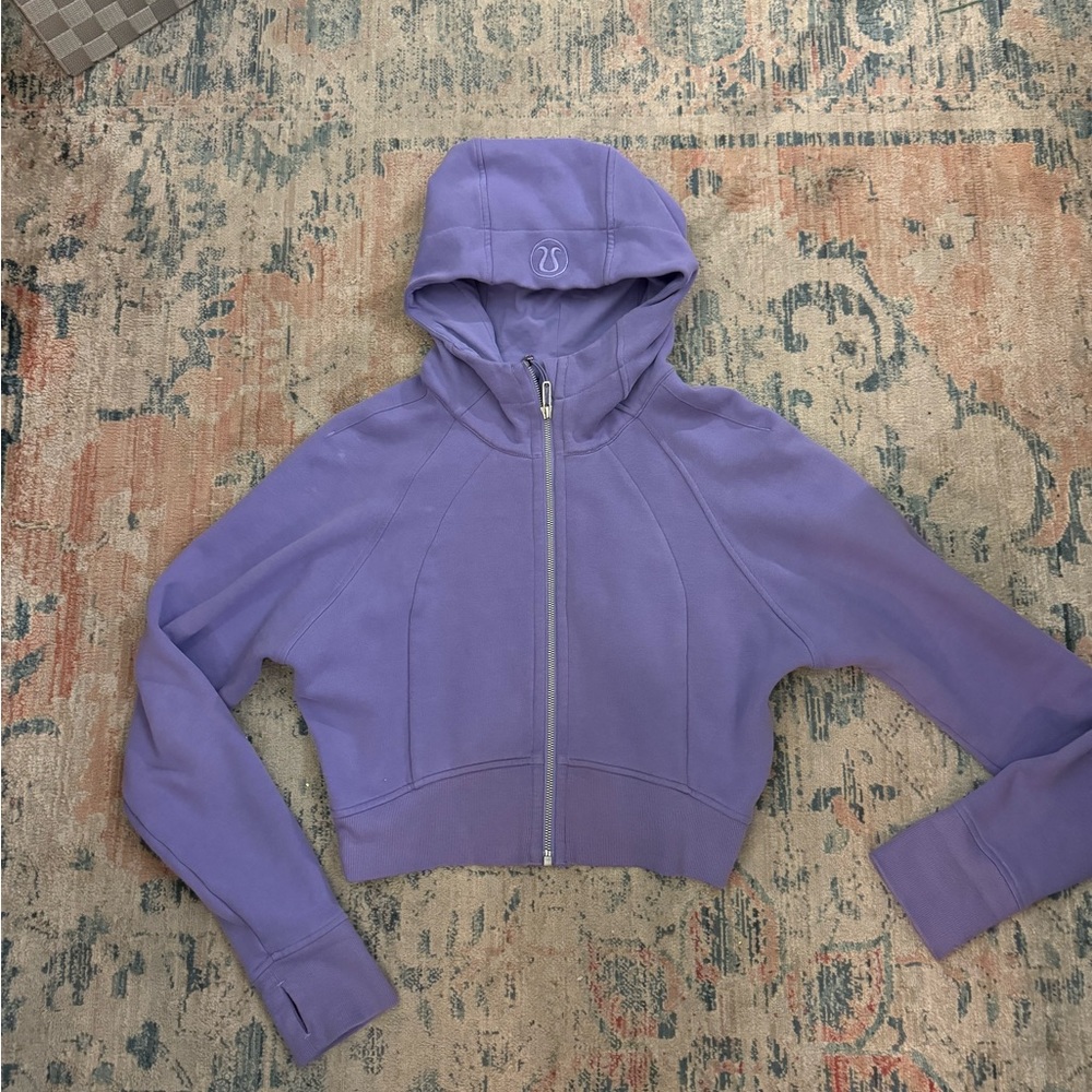 Scuba Full-Zip Cropped Hoodie